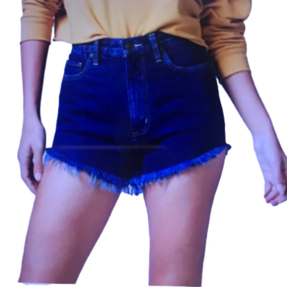Lee Pants - 𝅺Lee High Rise Frayed Hem Jean Shorts 28